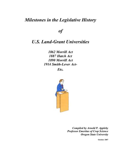 Milestones In The Legislative History