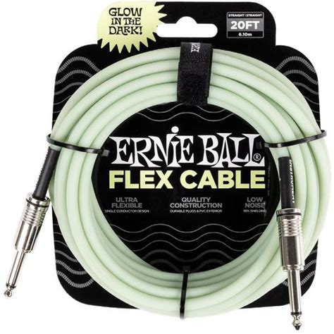 Ernie Ball Flex Cbl 20ft Glow In The Dark Musikhaus Thomann