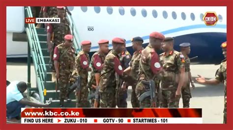 General Ogolla Receives The Kenyan Contingent Deployed Under Eacrf In