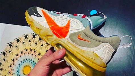 The Travis Scott X Nike Air Max 270 React Cactus Jack Comes With A Diy Swoosh Stencil The