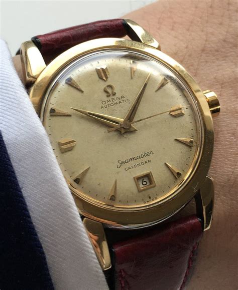 Omega Seamaster Gold Plated Automatic Bumper With Date Vintage