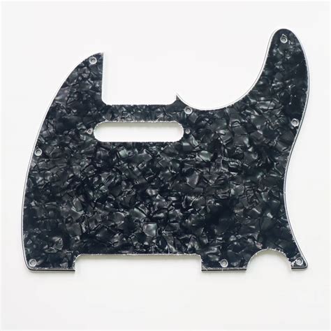 Black Pearloid Tele Guitar Pickguards For Wholesale And Custom Made For Guitar Building Parts