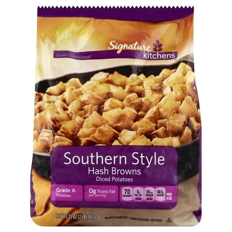 Signature Kitchens Southern Style Hash Brown Diced Potatoes 32 Oz