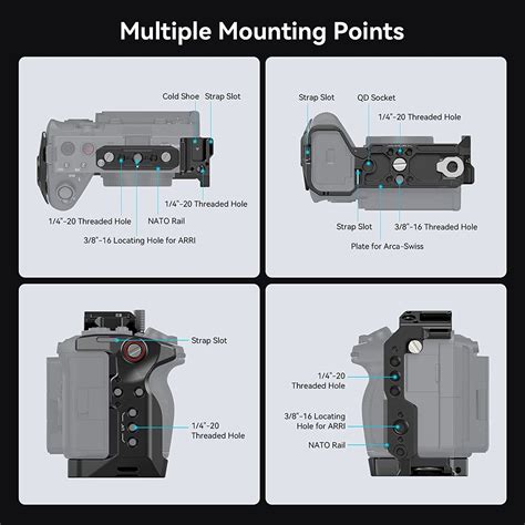 SMALLRIG Cage For Sony FX3 FX30 Camera 4183 VHsHop 7SHAPE Ltd