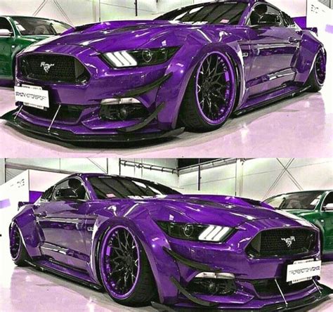 Purple Widebody Mustang GT 5.0 with Chrome Wheels