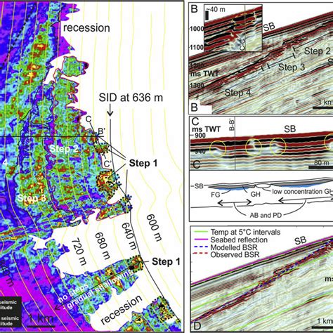 A Rms Seismic Amplitude Map Of The Bsr In The Area Where It Intersects