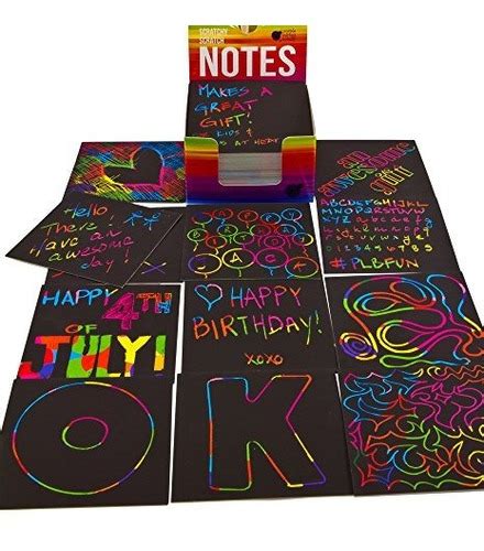 Rainbow Scratch Off Mini Notes Mas Lapices Stylus Hoja Env O Gratis