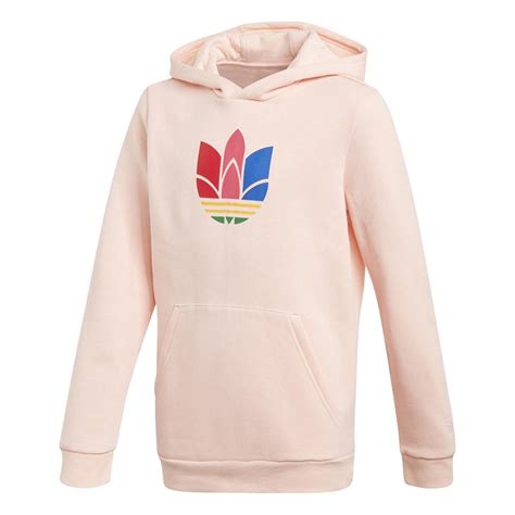 Adidas Originals Sweat à Capuche Adi 3d Trefoil Fille Rose