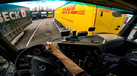 POV Truck Driving MERCEDES ACTROS In GERMANY Trucks Truck Driver