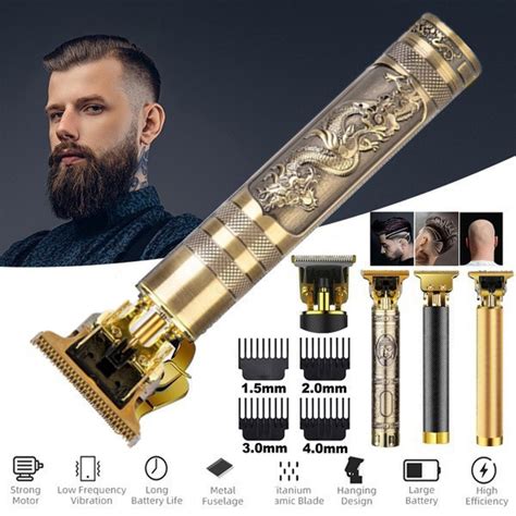 Hair Clippers Beard Trimmer for Men Professional Mens Cordless Barber ...