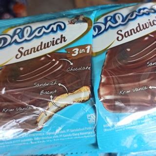 Jual Dilan Sandwich In Biskuit Sandwich Cokelat Renceng Isi Pcs