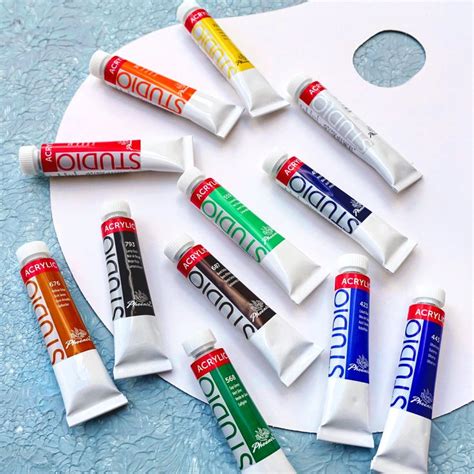 Acrylic Colour Set Studio Pinturas Pintura Acrilica Acr Lico