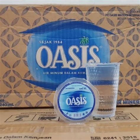 Jual Oasis Air Mineral Kemasan Gelas Karton Dus Isi 48 X 240 Ml