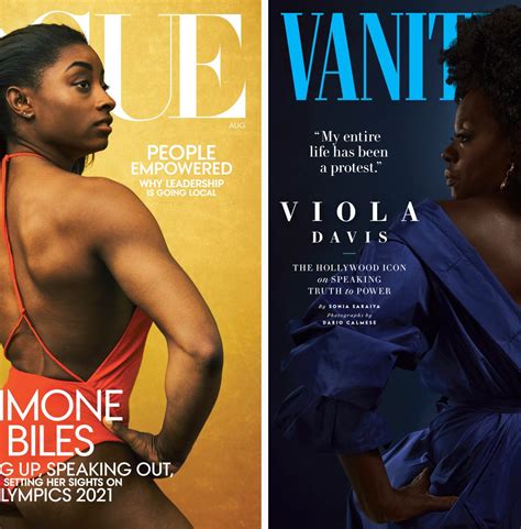 Vogue and Vanity Fair covers featuring Simone Biles and Viola Davis ...