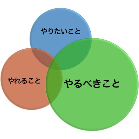 3つの輪【やりたいこと・やれること・やるべきこと】 自己分析・自己prの本質を伝える就活コーチのブログ