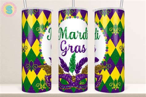 Oz Mardi Gras Tumbler Wrap Graphic By Sunshine Design Creative Fabrica