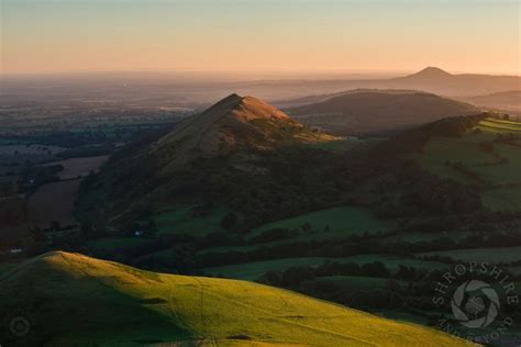 Sunrise on Caradoc with the Lawley and the Wrekin on the horizon in # ...