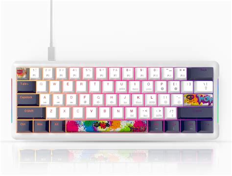 IOAOI 60 Percent Mechanical Keyboard Portable RGB Gaming Keyboard ...