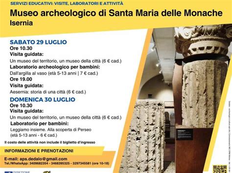 Laboratori E Visite Al Museo Di Santa Maria Delle Monache A Isernia