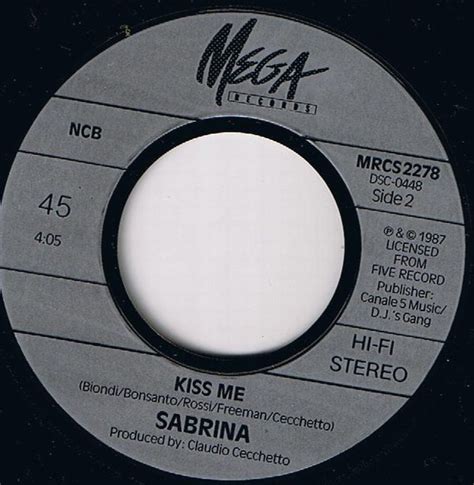 Sabrina Hot Girl New Version Vinyl 7 45 Rpm Single