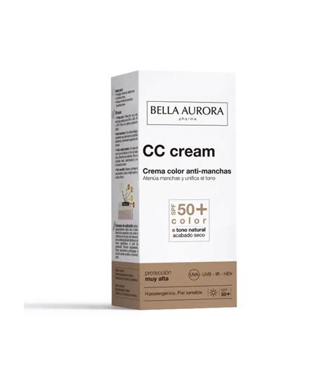 Compra Bella Aurora Cc Cream Spf50 Piel Sensible en Solocolágenos