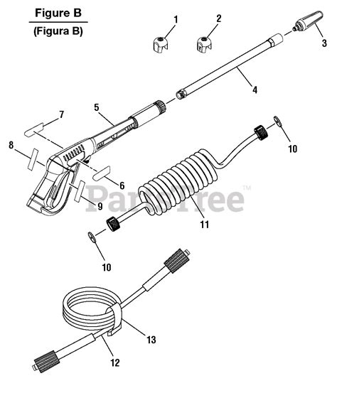 Husky Hu Husky Pressure Washer Figure B Parts Lookup With