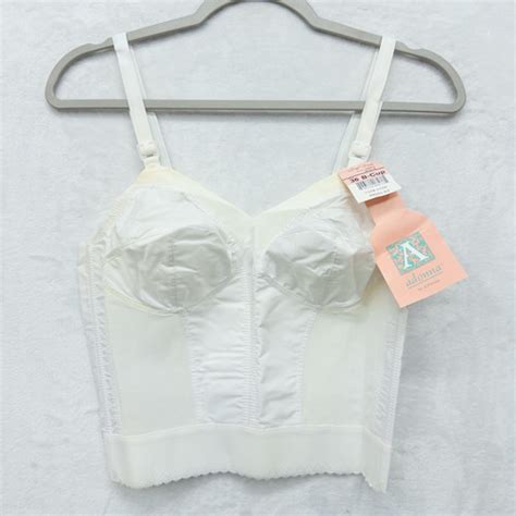 Vintage 80s JCPenney Adonna Womens Long Line Bra Size 36B Lingerie NEW