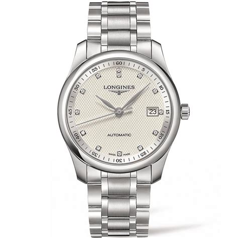 Longines Mens Master Collection Diamond Automatic Watch 40mm