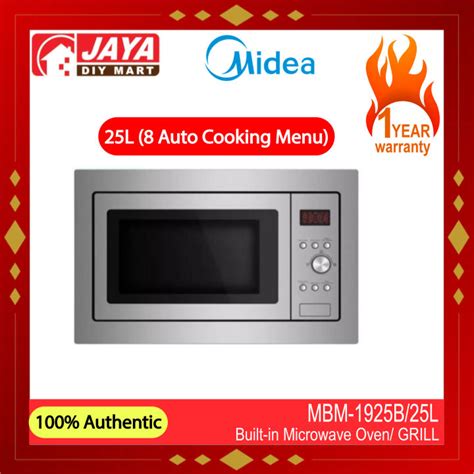 MIDEA BUILD IN MICROWAVE MBM 1925B JAYA DIY MART Lazada