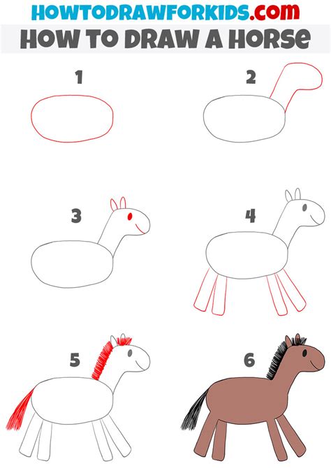 How To Draw A Horse Tutorial