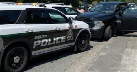 Truck Slams Into Delta Police Vehicle During Attempted Traffic Stop