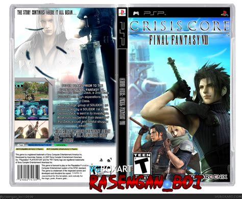 Crisis Core Final Fantasy Vii Psp Box Art Cover By Rasenganboi