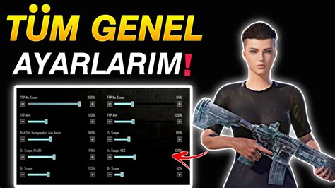 TÜM GENEL AYARLARIM KONTROL HASSASİYET AYARLARI PUBG Mobile