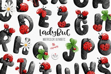 Ladybug Font Ladybug Alphabet Font Graphic By Chonnieartwork