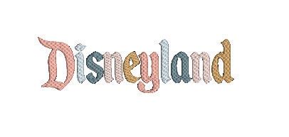 Disneyland Logo Embroidery Digital File PES Format Only - Etsy