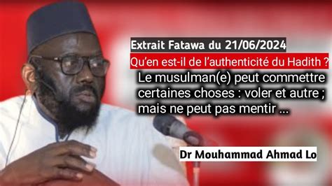 Extrait Fatawa Dr Mouhammad Ahmad L Question Quen Est Il De L