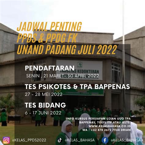 Jadwal Pendaftaran Penerimaan Calon Peserta Ppds Fakultas Kedokteran