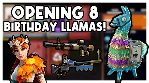 Opening Birthday Llamas Fortnite Save The World Youtube