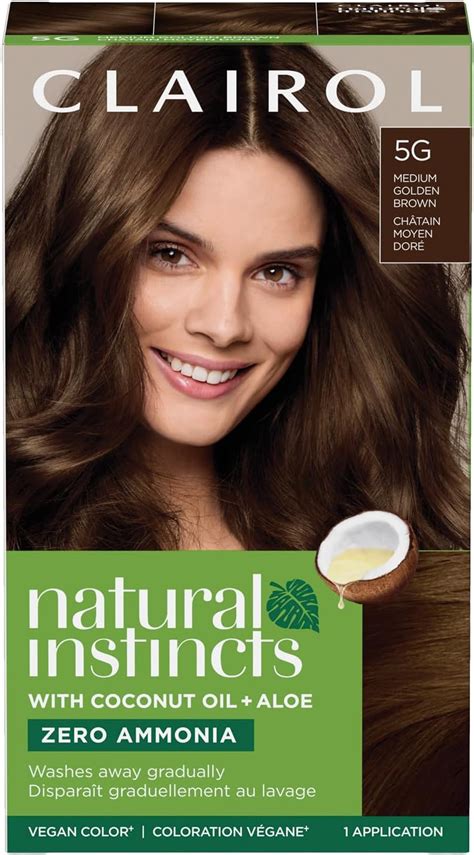 Clairol Natural Instincts Demi Permanent Hair Dye 5g Medium Golden Brown Hair Color 1 Count