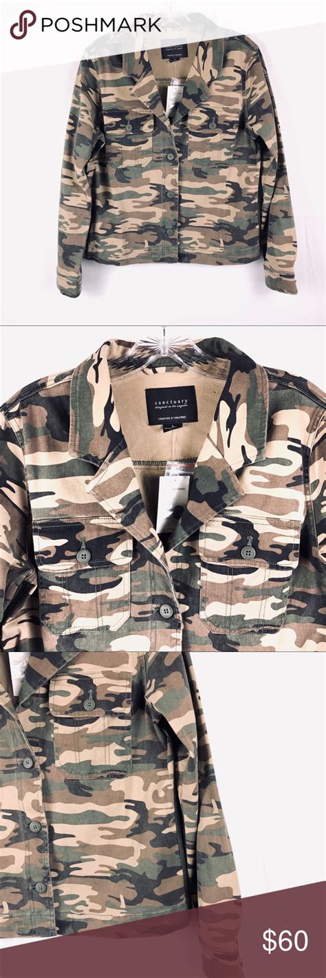 Sanctuary Camo Jacket Camo Jacket Jackets Jacket Buttons