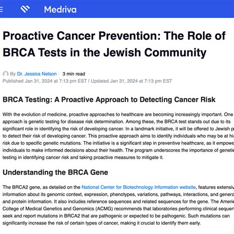 Nhs Jewish Brca Testing Programme Officially Launches Jnetics