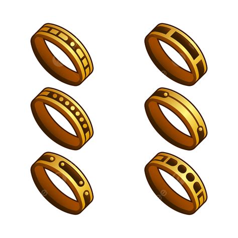 Colección Con Vector De Anillos De Oro Png Resumen Aniversario Arte