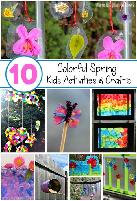 10 Colorful Spring Crafts & Activities for Kids - Where Imagination Grows