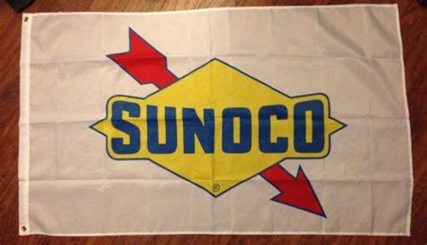 Buy White Sunoco Banner Flag Sign X Feet Brand New With Grommets In