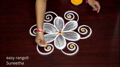 Easy Friday Kolam And Rangoli Designs With 3 Dots By Easy Rangoli