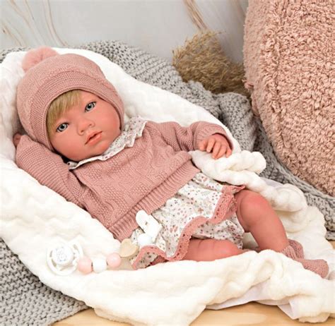 Pink Abril Arias Reborn Doll With Blanket Mu Ecas Arias