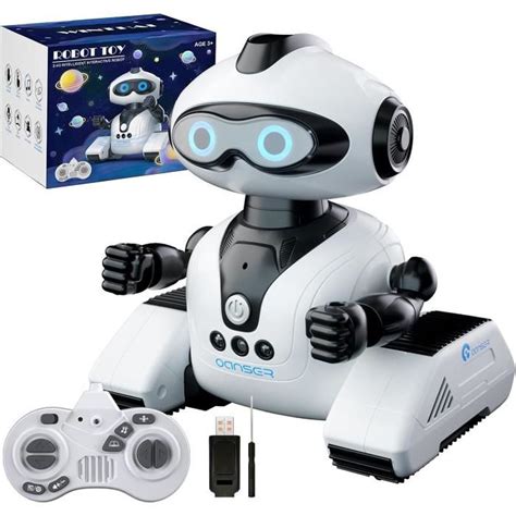 Jouet Robot pour Enfants Robot Télécommandés 2 4 GHz avec Musique et