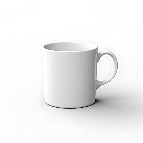 Premium AI Image | A white mug with a handle