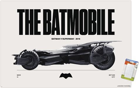 Trends International Dc Comics Batman Th Anniversary The Batmobile