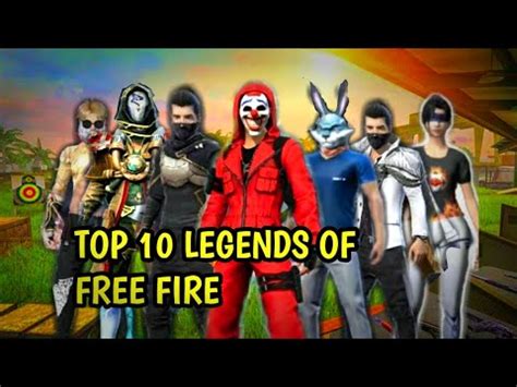 TOP 10 LEGENDS OF FREE FIRE ROUK FF WHITE444 APELAPATO VINCENZO